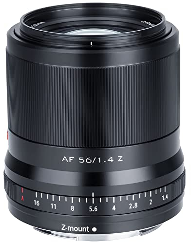 VILTROX 56mm F1.4 STM Z Mount Lens,Auto Focus Large Aperture APS-C Prime Portrait Lens for Nikon Z mount camera Z5 Z50 Z6 Z6II Z7 Z7II Zfc