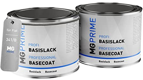 MG PRIME Autolack Set Dose spritzfertig für Fiat 341/B Verde Lime Metallic/Energetico Grün Metallic Grundlack + Basislack 1,0 Liter 1000ml
