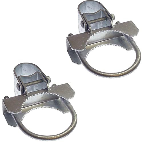 Maschendrahtzaun ''Bull Dog'' kommerzielle Torbeschläge Torscharniere (6,5 cm Pfosten – 4,8 cm & 4,8 cm Torrahmen – 2 Stück)