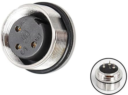 Elecbee Frontmontage M16-Stecker, Panelmontage, 3-polige Leiterplatten-Kontakte, M16-Stecker