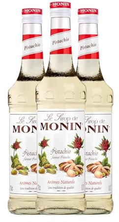 Schnapp MoninCocktail Sirope Pistacho Pistachio Pistache sin alcohol 70 cl (Caja de 3 Botellas de 70 cl)