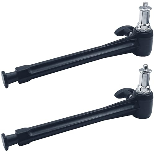 Jorixxy 6 Inch Extension Arm with Spigot for Super Clamp - Versatile and Sturdy Photography Accessory for Enhanced Equipment Mounting(2 Pack)