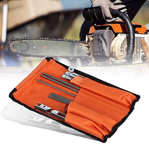KIT DE AFILADO DE SIERRA DE CADENA LIMAS DE METAL DURADERAS MANTENIMIENTO PROFESIONAL PORTÁTIL PEQUEÑO