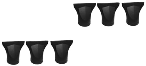 minkissy 6 Stk Haartrockner Diffusor reisen haar glatter Glättung Föhne föhn set haartrockner set Haarkämme Gebläse Styling-Werkzeug aus Nylon Styling-Werkzeug aus Kunststoff Plastik Black