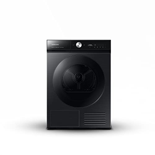 Samsung Asciugatrice Bespoke AI Silent Dry DV90BB9445GBS3 9 Kg, Pompa di Calore, Classe A+++-10%, Wifi, Oblò reversibile, Carica Frontale, 60l x 85h x 60p cm, Nero (Ricondizionato)