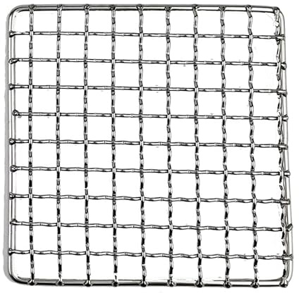 Rejilla de alambre de malla de acero inoxidable BB 1 pieza de rejilla for parrilla de acero inoxidable 304 cuadrada antiadherente for barbacoa, accesorio for parrilla de exterior(37.5x27.5cm)