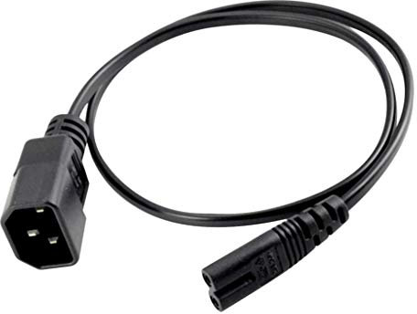 IEC 320 C14 to C7 AC Power Supply Extension Cord for PC Monitor PDU UPS DMX