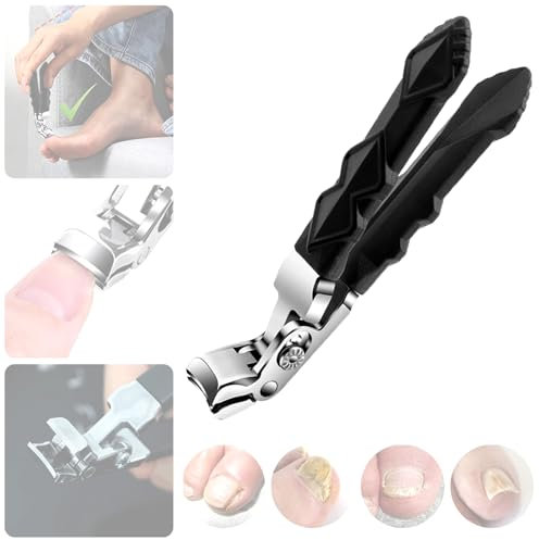 Outfany Coupe-ongles,Coupe Ongle Professionnel Outfany Coupe Ongles Pieds Professionnel,Coupe Ongles Pieds Dur Et Epais,Coupe Ongle de Pied Professionnel TêTe InclinéE Ergonomique (1/Set)
