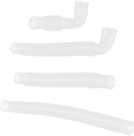 CATIEBYE 4 Stück Langer Pvc Waschmaschinen Wasserzulaufschläuche 1,5cm Durchmesser Druckfest Mit Gewindeadapter Für Automatische Waschmaschinen