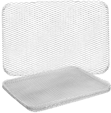 BESPORTBLE 1 Satz Einweggrill Grillgittermatten Grillabdeckung Grillmatte Picknick-kochgestell Grillplatz Tragbarer Holzkohlegrill Barbecue-grillauflage Grillfolie Netz Silver Aluminium 10st