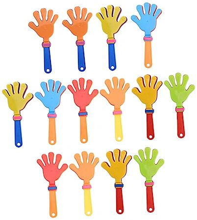 VILLFUL Badajo De Mano Plástico Pequeño 20 Piezas Creador De Aplausos Sonido Fuerte Para Fiestas Infantiles Cumpleaños Halloween Juegos Deportivos
