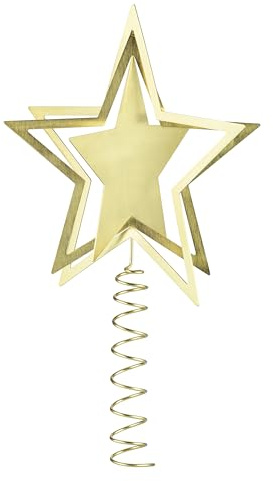 blomus Weihnachtsbaumspitze -KITAI- | Christbaumspitze Stern | Weihnachtsschmuck (Brass, M)