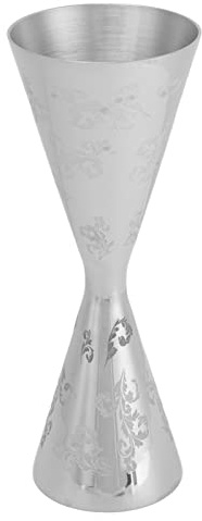Hidyliu Jigger in Acciaio Inossidabile, Misurino per Cocktail a Doppia Testa con Strisce Incise per Barman (60 ml 90 ml)