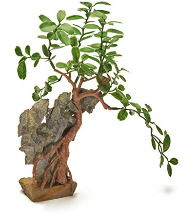Pistachio Pet - Beautiful Realistic Aquarium Plant With Base 11/28 cm high. New For 2017!