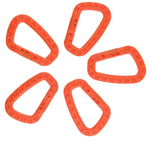 perfk 5pcs Karabiner Schlüsselanhänger
