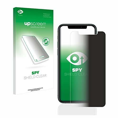 upscreen Blickschutzfolie für Apple iPhone 11 Pro | Anti-Spy Displayschutz Made in Germany Privacy Screen Protector Sichtschutz Blaulichtfilter Klare Folie
