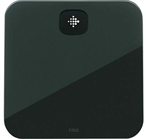 Fitbit Air Smart Schwarz - Elektronische Badezimmerwaage, Max. 180 kg, Schwarz