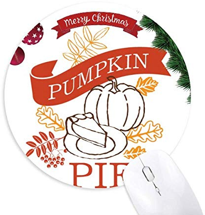 Thanksgiving Day Line Zeichnen Illustration Rund Gummi Maus Pad Weihnachtsbaum Mat