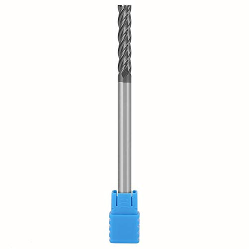 Schaftfräser, CNC-Fräser, 1 Stk. HRC45 6 mm Durchmesser x 100 mm Länge Wolframkarbid 4-Schneiden Sichere solide Premium-Schaftfräser zum Schruppen und Schlichten