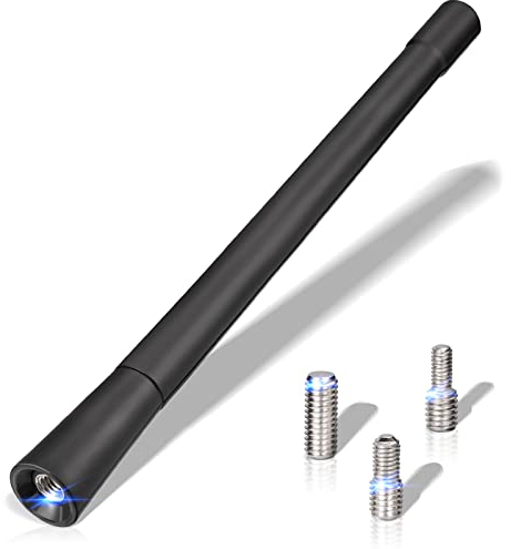 Eightwood Antenna Auto Universale Antenna per Auto sul tetto FM DAB 17.5cm Antenna Radio Auto con Forte Funzione di Ricezione FM/DAB