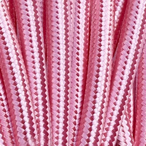 5 Meters Electrical Cable Wire, 3 Core 0.75mm² Round Fabric Cable, Vintage Flex Braided Light Wire for DIY Lamps Industrial Pendant Lights Flexible Lighting Project - 5m