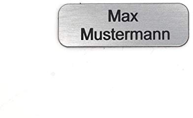 chapa buzón personalizada | Placa grabada personalizada autoadhesiva | nombre y número | Muchas tallas | Resistente a la intemperie | Grabado láser (6x2cm Redondo, Plata-negro)