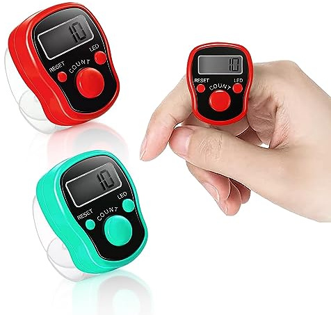 Finger Counter Digital Tally, Golf Clicker Counter Tally Counter, 2PCS