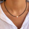 18K Naturperlen-Choker-Halskette, weißer Perlen-Charm, natürliche Süßwasserperlen-Halskette