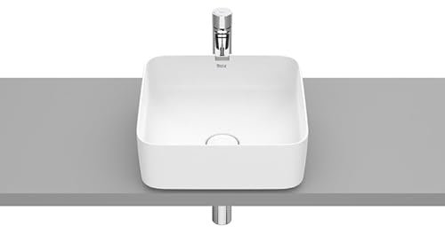 Roca - Vasque - Vasque à poser en fineceramic Inspira Square - 370x370x140mm - blanc mat