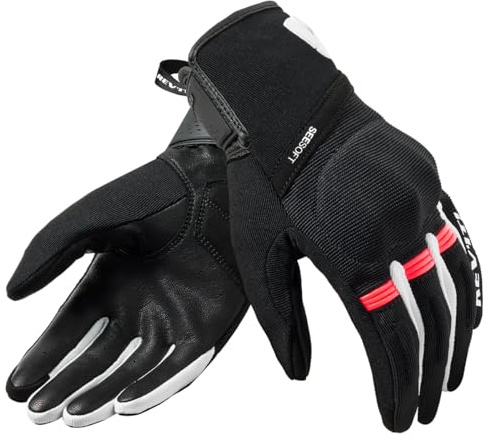 REV'IT! Revit Mosca 2 Guanti da moto da donna, nero/pink, S