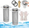 2 filtri di scarico universali pop-up per lavabo, per scarico da 34 – 40 mm, filtro di scarico a pavimento, in acciaio inox, con filtro per capelli, coppia di guanti, tappi di scarico per lavabo