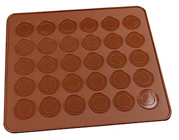SHOWERORO Moldes De Para Macarons Alfombrilla Antideslizante De Hornear Mat Para Pastelería De Alimenticio Capacidad Para Unidades Para Horno y Microondas