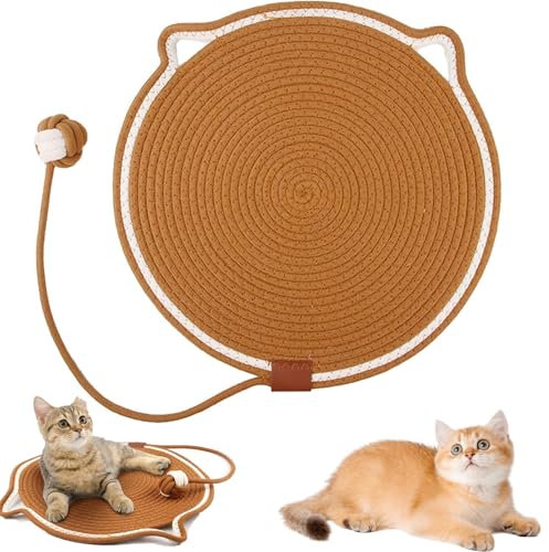 Donubiiu Celery Pets Dual Scratching Pad,Kratzmatte Katze,Mat,Cat Scratching Board,Kratzen Katze,for Claw Maintenance, Exercise, and Territory Marking (Braun,43cm)