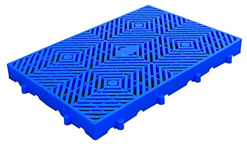 Generisch Kunststoffpalette, modulare, ineinander stapelbare Lagerbodenunterlage, wasserdichte HDPE-Fliesen – atmungsaktives Gitter, Artikelregale für Garage, Supermarkt, Keller, Scheune, Trockenraum