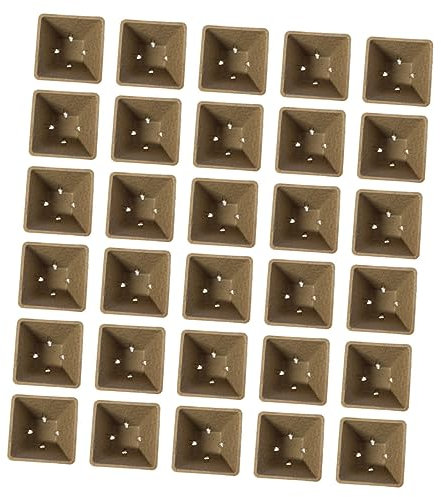 BESPORTBLE 100piezas Biodegradables para y Trasplante Tiestos Ecológicos para Jardinería y Semilleros