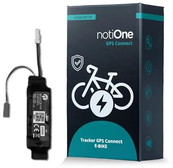 notiOne® Traceur GPS pour E-Bike avec Moteurs Ananda | Tracker GPS Vélo sans Abonnement | Localisation en Temps Réel, Géorepérage, Alerte Antivol | Roaming Européen