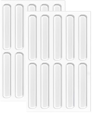 20 PCS door Stoppers, Slam Silencer, Bumper Pads, Furniture Bumper Strips for Kitchen, Cabinet, and Cupboard