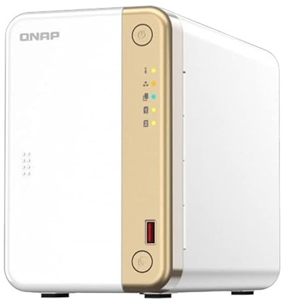 NAS 2xHDD-Bay, 1x2.5GbE, 4xUSB, Almacenamiento en Red, copias de Seguridad, Acceso Remoto y Multimedia.