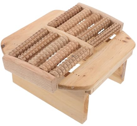 Mikinona Fußhocker Für Badewanne Dusch-fußstütze Aus Holz Badhocker Mit Massagefunktion Stabiler Fußstuhl Für Sauna Badezimmer-hocker Leicht Zu Reinigen