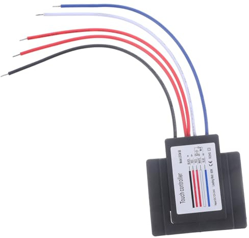 Touch Lampen Steuermodul 12-24v mit Induktion und Stufenloser Dimmung | PC und Kupfer, für Beleuchtung an Lampen und LED Streifen, Geeignet für Cabinets