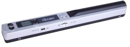 IScan Handscanner A4-Dokumente, schneller HD-Scan mit 900 DPI, kabelloser USB-Anschluss for Arbeit, Studium, Fotos, Belege, Scannen von JPG/PDF, Word/Excel(6.4mm-1)
