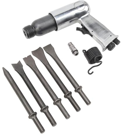 Cincel De Martillo NeumáTico Kit De Martillo Neumático Aire, Herramienta Taladro Cincel Multifuncional Y Fácil Usar, Mango Antideslizante Conveniente For Reparaciones Automóviles Preciso Y Poderoso