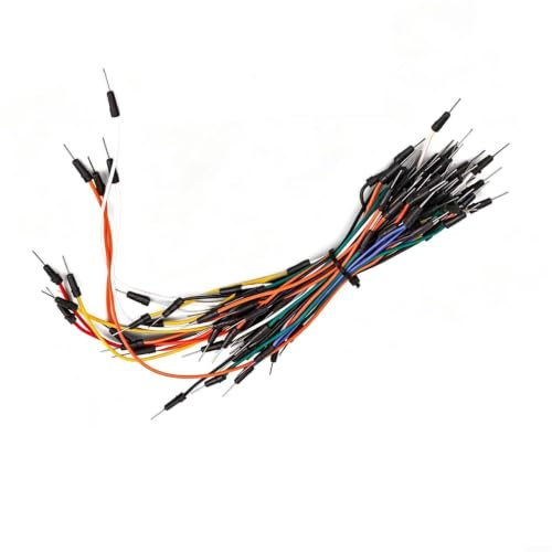 140-Piece U-Shape Solderless Wire Kit, Pre-Stripped 22AWG Breadboard Cables with Color-Coded Design for PCB Prototyping and Electronics Projects(65pcs)