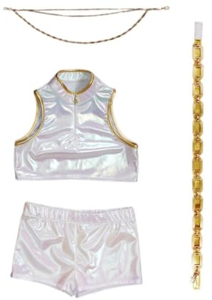 CAQYPVH Tenue Scène Changeant Costume Cosplay Ajusté Vêtement pour Filles