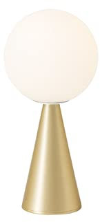 Fontana Arte Bilia Mini Lampada da Tavolo A Luce Diffusa By Gino Ponti - Ottone