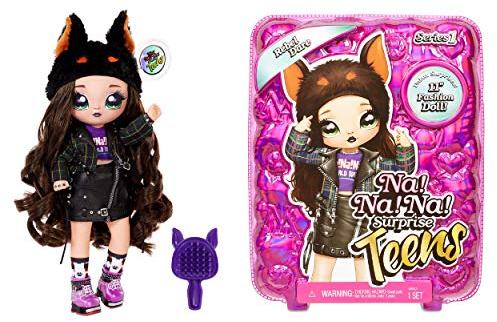 Na! Na! Na! Surprise moda REBEL DARE-Muñeca grande y suave para coleccionar con ropa y accesorios de lujo-Teens Serie 1-Edad: para niños a partir de 5 años, multicolor (MGA Entertainment 573890)