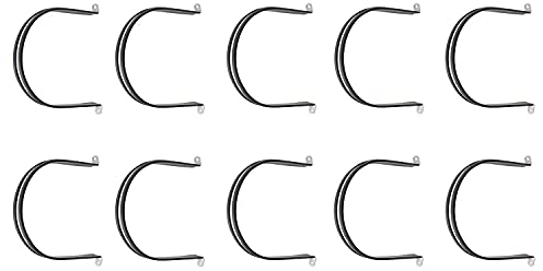 10 Pack Clamps,TTZEZE Stainless Steel Cable Clamp,Pipe Clamp,Tube Clamp,Metal Clamp,Rubber Cushioned Insulated Clamp,Tube Holder for Tube,Pipe Hoop,Pipe or Wire Cord Installation 7-7/8 Inch(200mm)