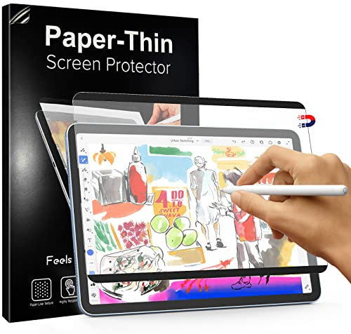 TiMOVO Magnetisch Papier Folie Kompatibel mit iPad Air 5./4. Generation (10,9 Zoll 2022/2020)/iPad Pro 11 Zoll (2022&2021&2020&2018), Wiederverwendbar Abnehmbar Schutzfolie für iPad Air 5, Matt