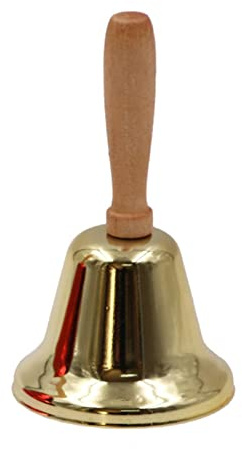 C-LARSS Weihnachten Dekorative Festival Klingel Bell Golden Metall Glocke 1 count Hängend Traditionell