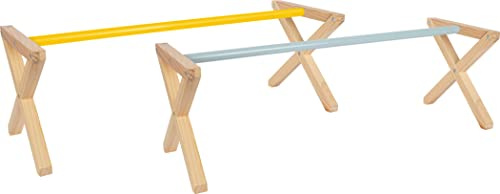 Small Foot Set Obstáculo Cavaletti, Valla de Salto, para fanáticos de los Caballos, Desde los 3 años, 12397
